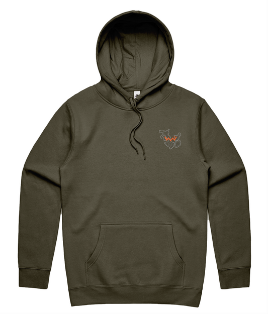 Wknd Warrior Peaks - Hoodie (Dark Green)